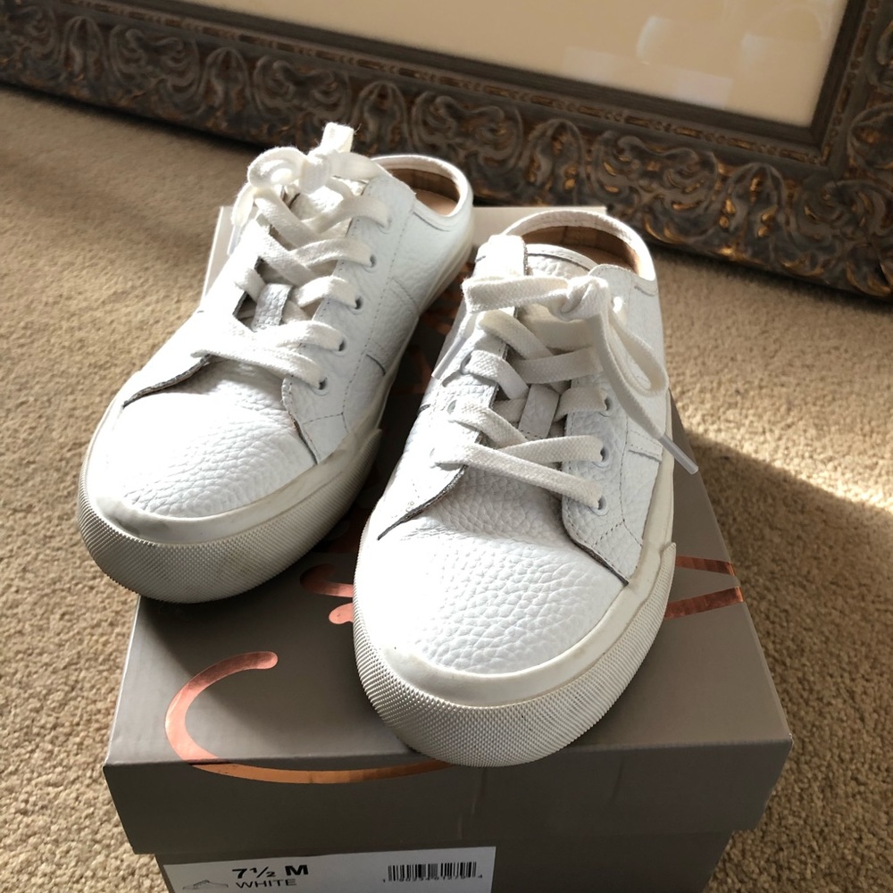 Crown Vintage White Sneaker Mules